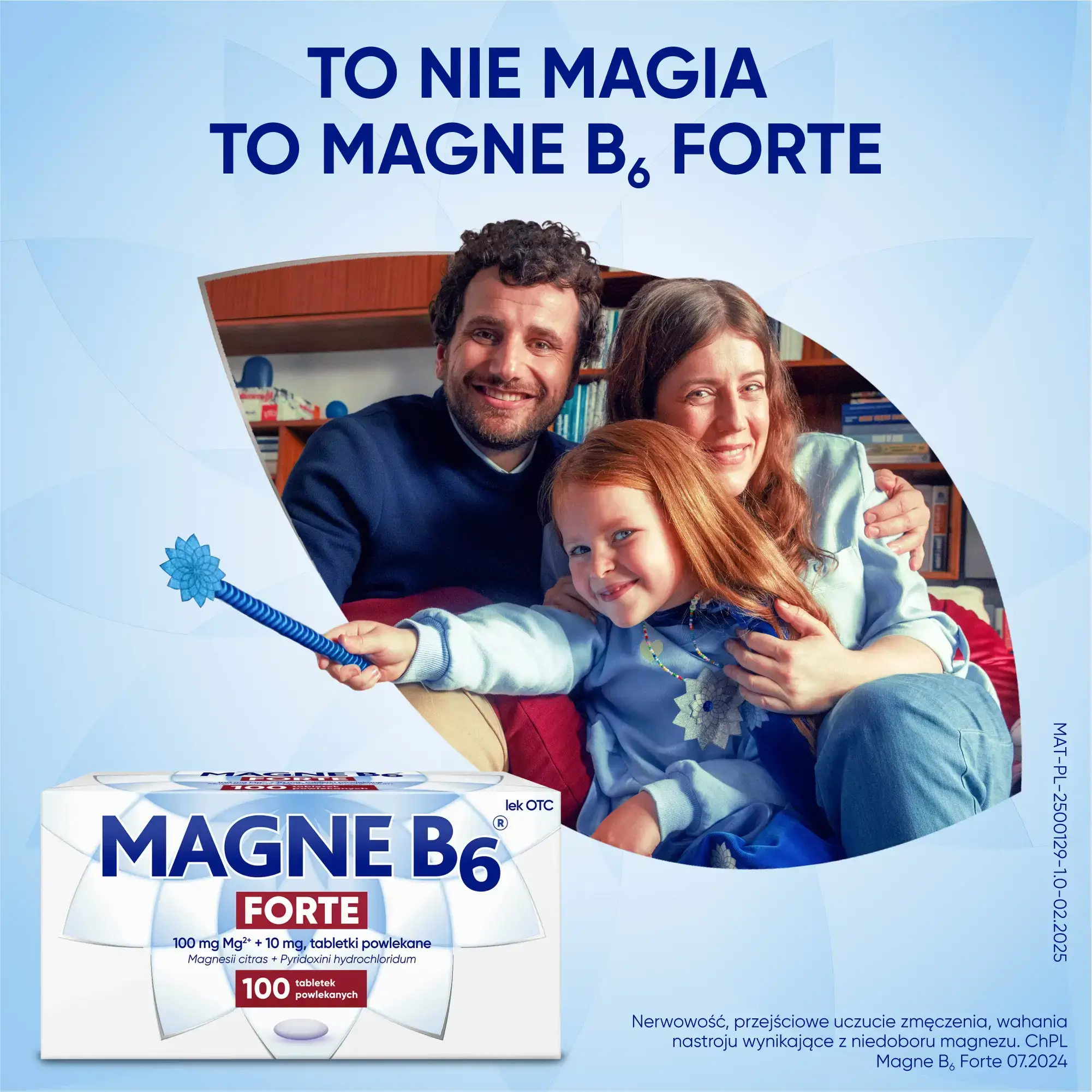Magne B6® Forte leczy objawy niedoboru magnezu: nerwowość, wahania nastroju
