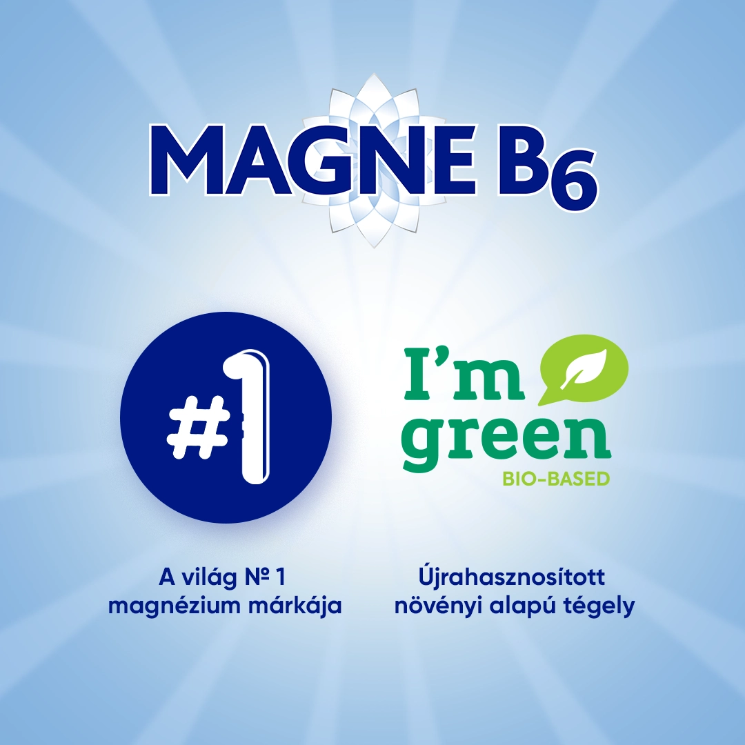 A Magne B6 Kids növényi alapanyagokból készült, újrahasznosítható tégely.