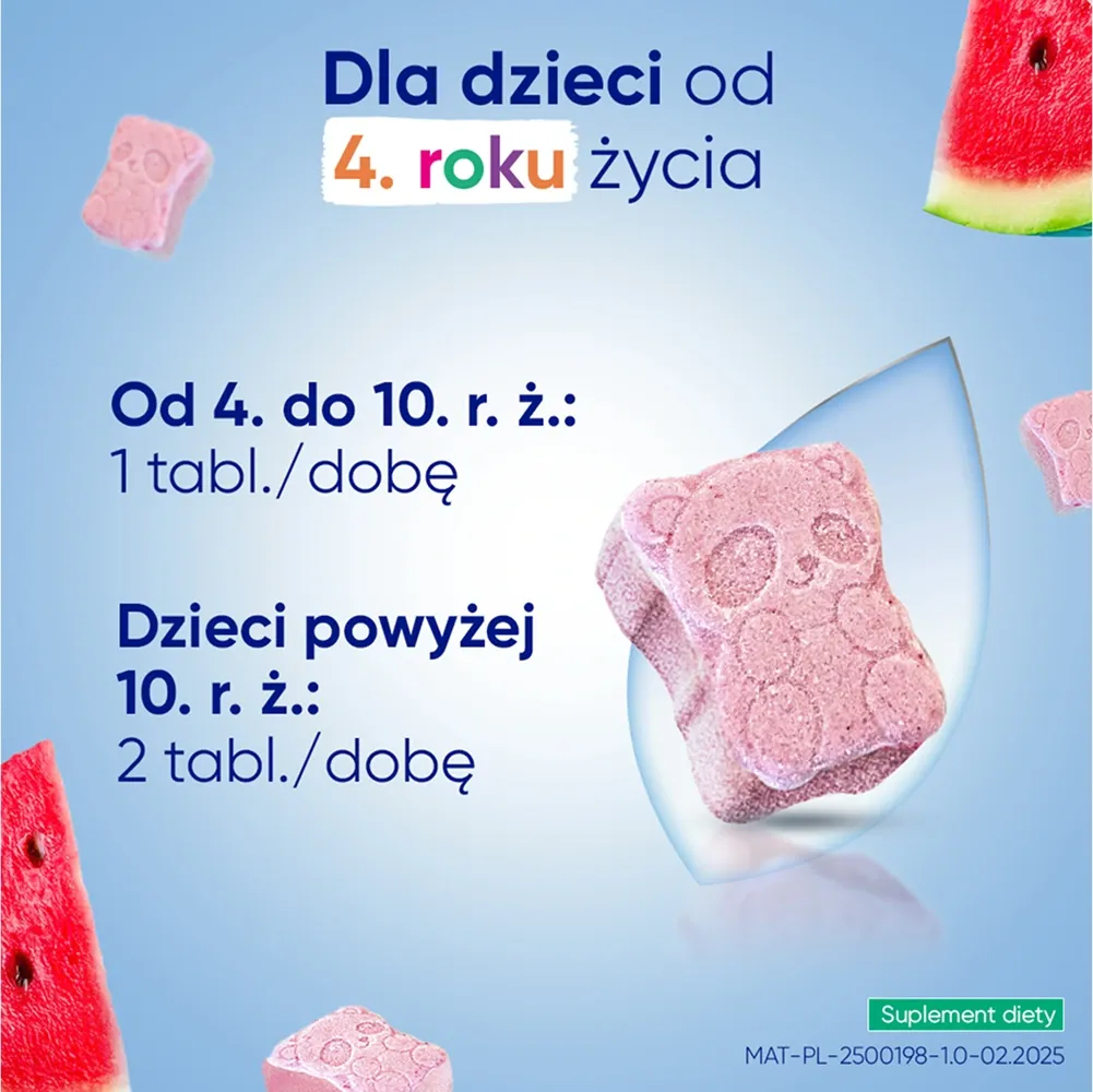 Dawkowanie Magne B6 Kids to tylko 1 tabletka dziennie dla dzieci w wieku 4-10 lat. 2 tabletki do żucia dziennie dla dzieci w wieku powyżej 10 lat.